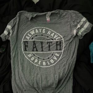 No Boundaries Gray Short Sleeve Tee